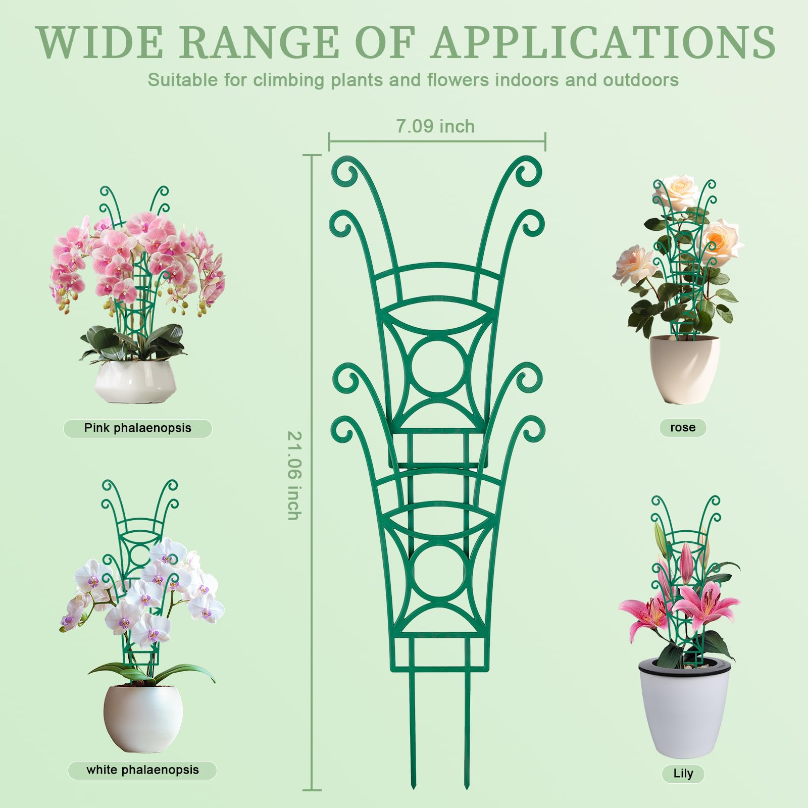 Yhtpouqe Plant Trellis stackable design with connectors