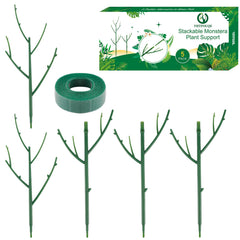 Yhtpouqe stackable plant support stakes, dark green, front view