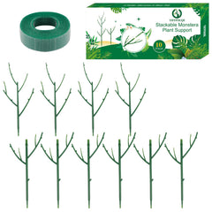 Yhtpouqe stackable plant support stakes in dark green, front view