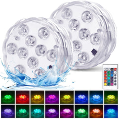 YiaMia Hot Tub Lights 2-Pack RGB LED lights front view