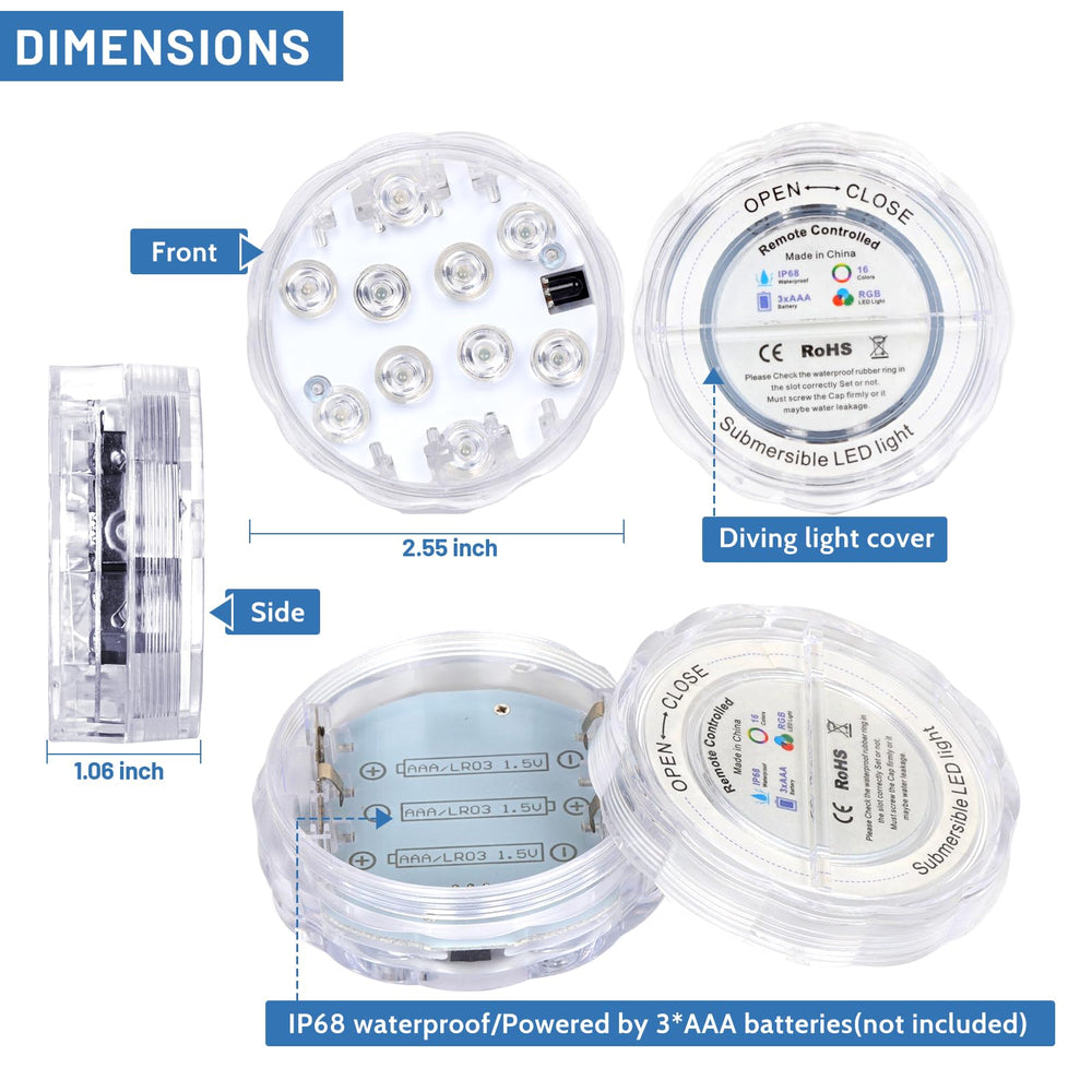 YiaMia LED lights showcasing various colour settings