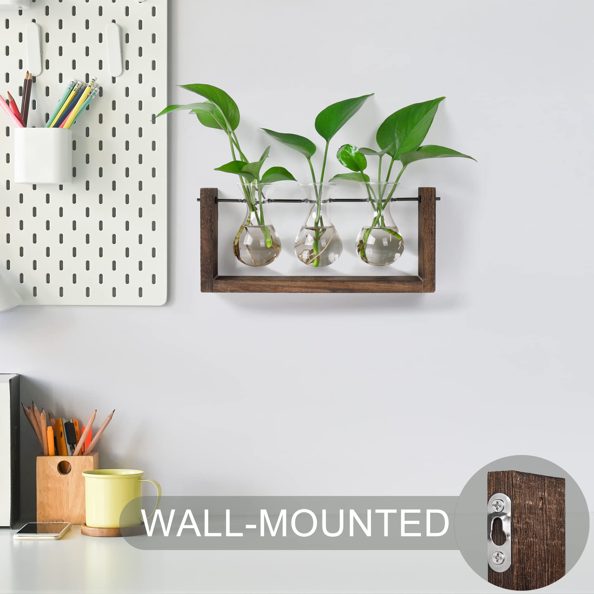 YIBOT Wall Hanging Planter in a living room setting