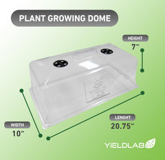Yield Lab 7 Inch Clone Dome in use with seedlings