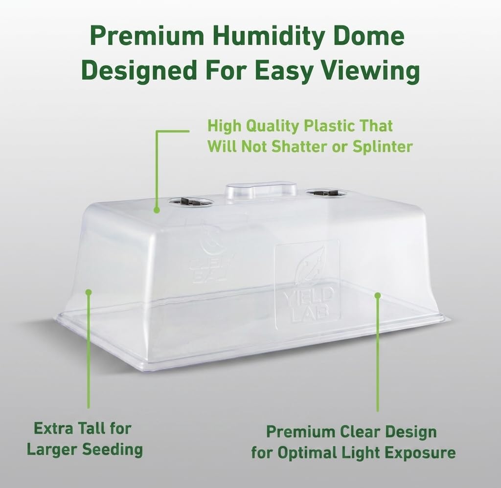 Yield Lab 7 Inch Clone Dome side view with adjustable vents