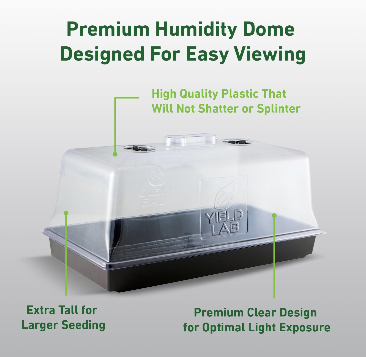 Yield Lab 7 Inch humidity dome with adjustable vents