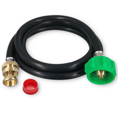 Yigiao 6FT Propane Adapter Hose for Weber grills, black rubber