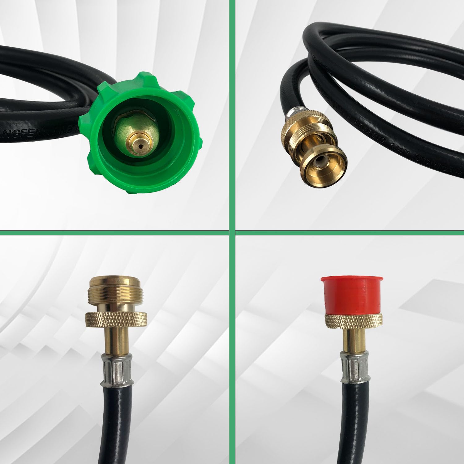 Yigiao propane adapter hose compatibility chart