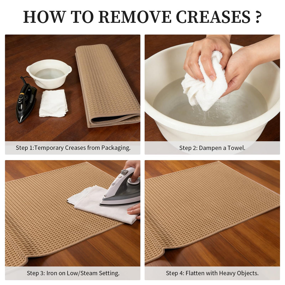 YIHOUSE Indoor Door Mat folded for storage