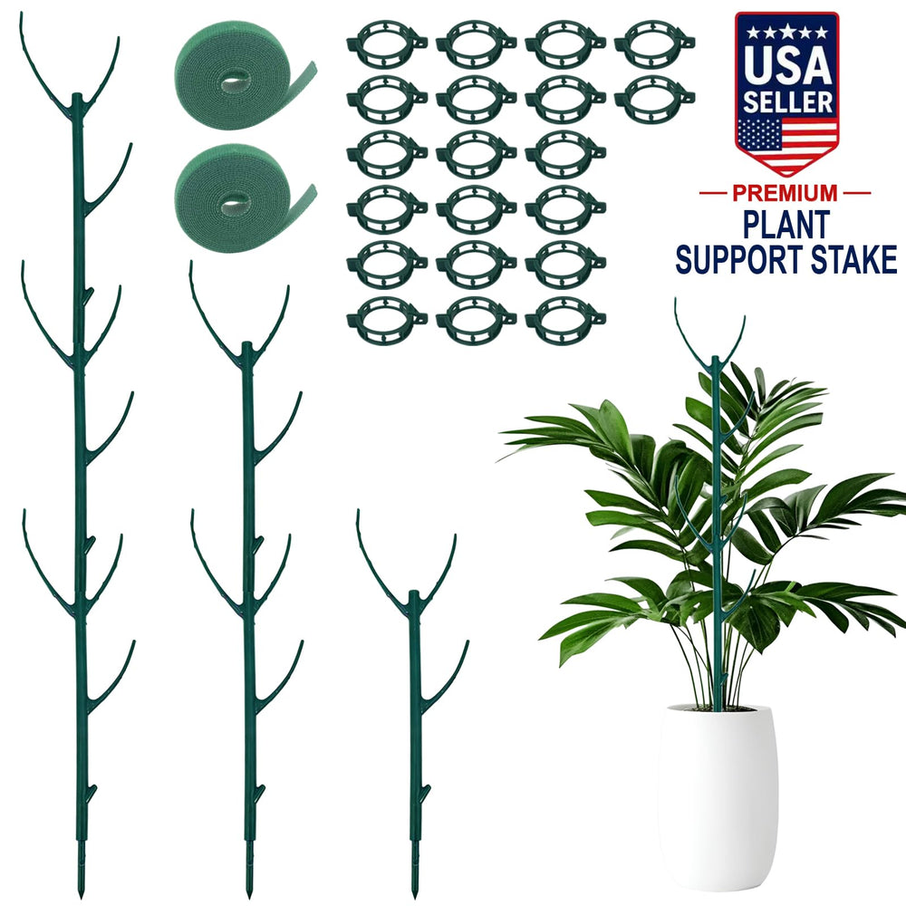 YILEGSYO Plant Support Stakes in a garden setting