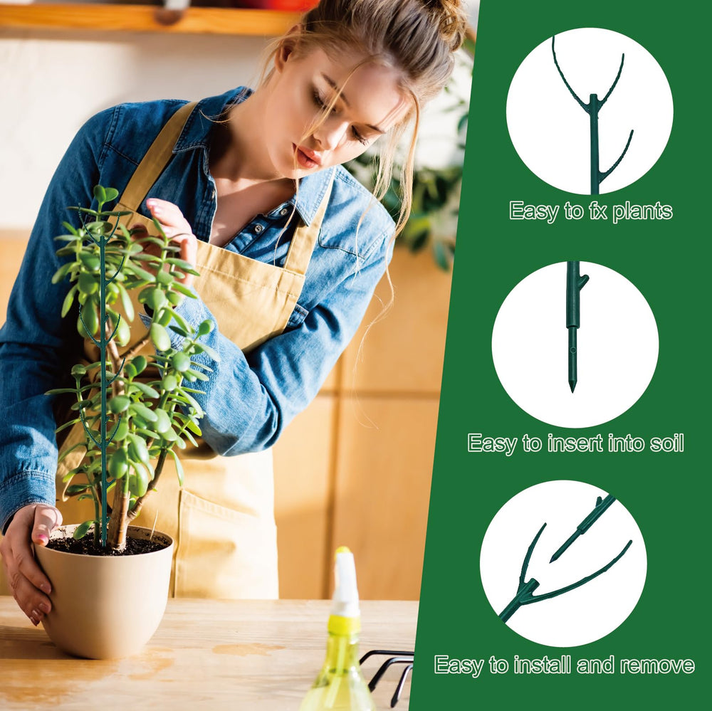 YILEGSYO Plant Support Stakes on a patio