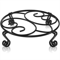 Yimobra 11.8 inches black plant stand front view