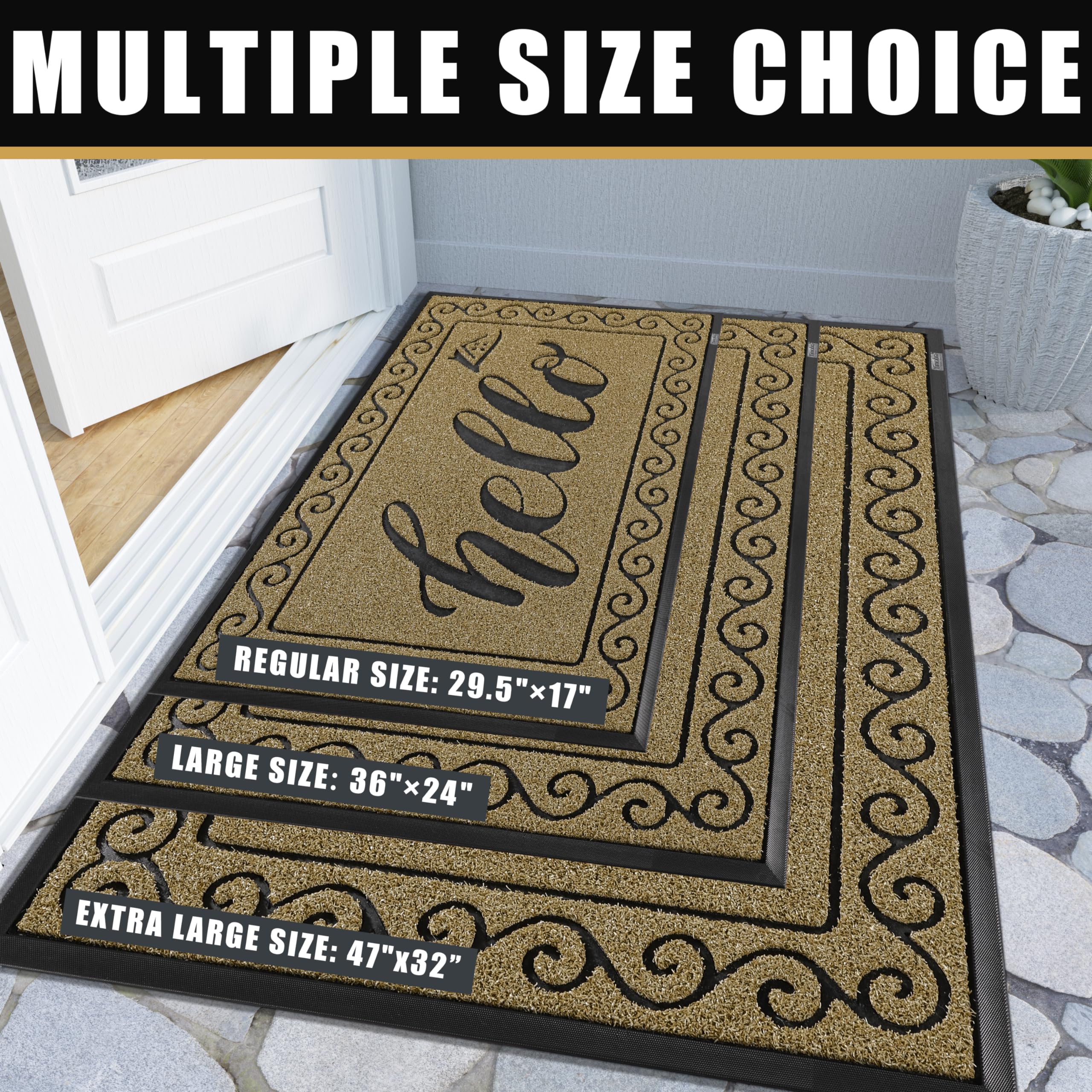 Yimobra 36x24 Inch mat on patio