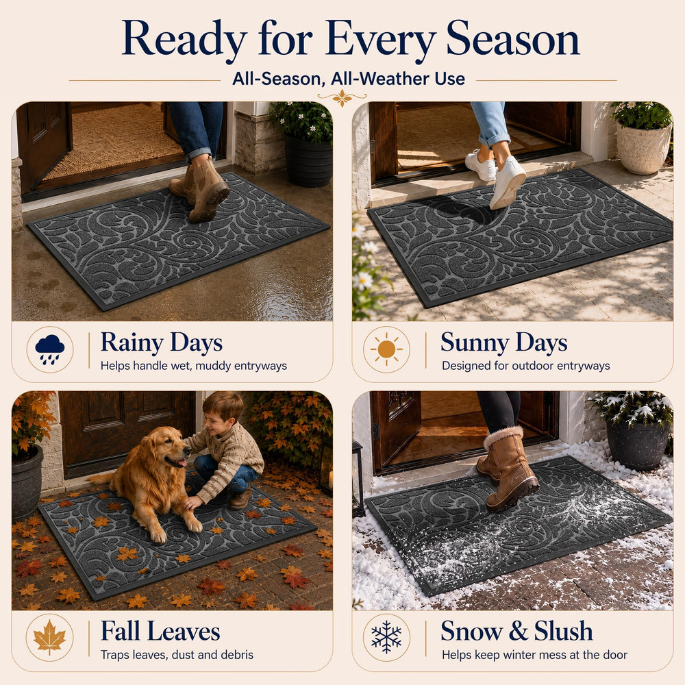 Yimobra doormat folded for easy storage