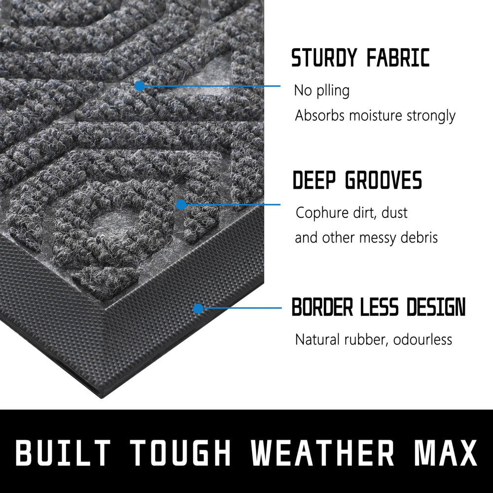 Yimobra Doormat in outdoor setting, capturing dirt