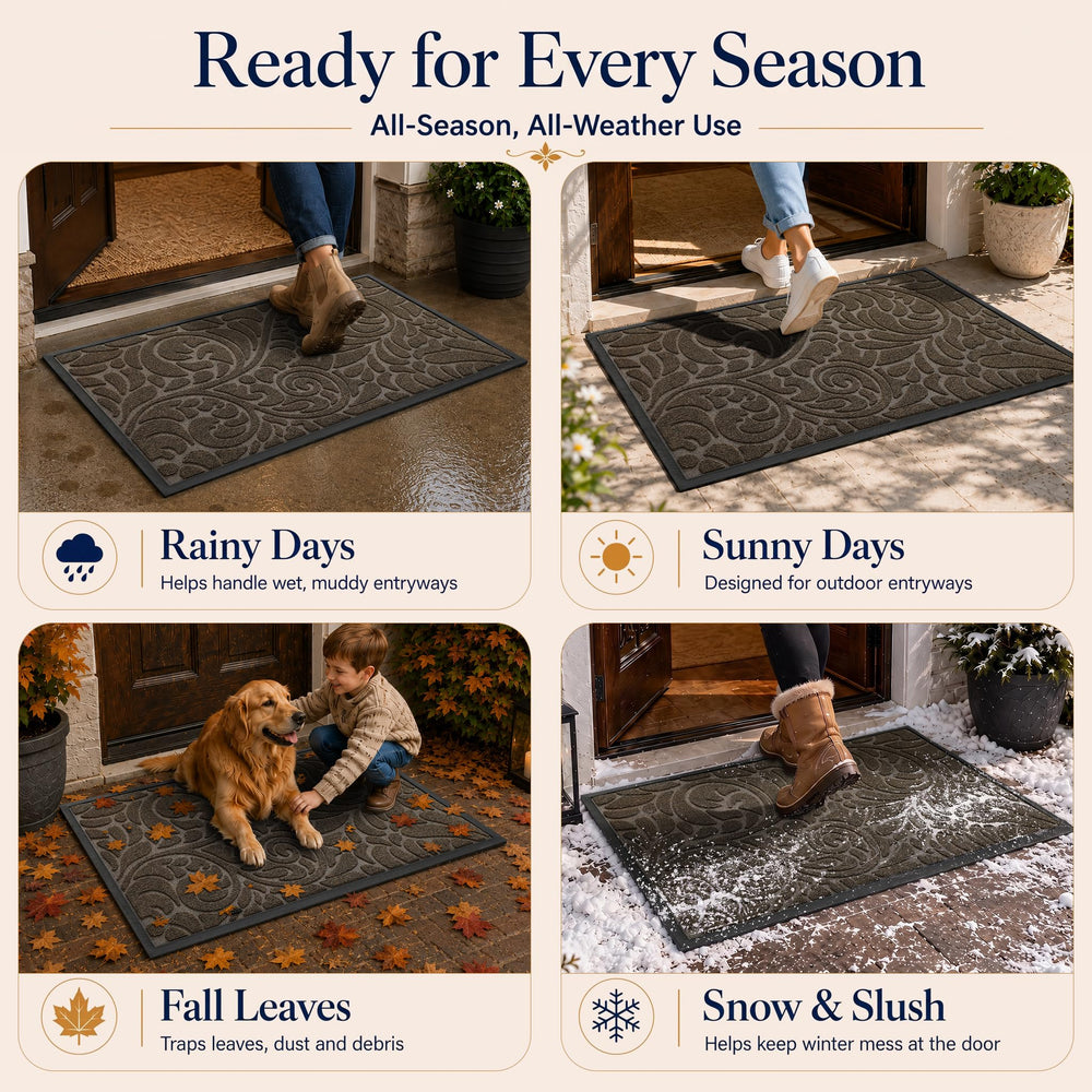 Yimobra doormat on a patio entrance