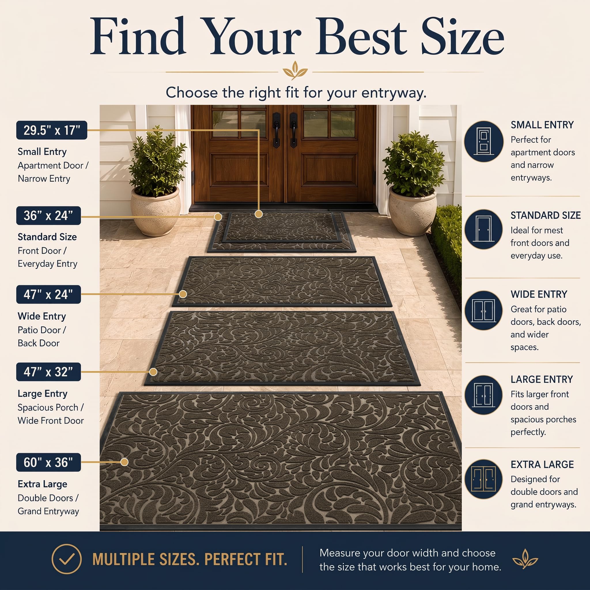 Yimobra doormat showing rugged design for outdoor use