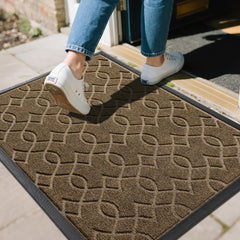 Yimobra Large Door Mat 36x24 brown front view
