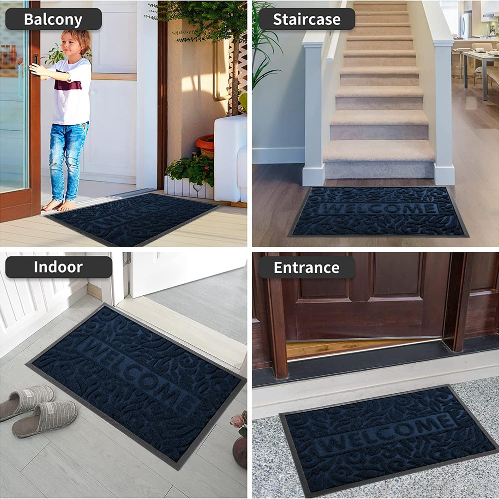 Yimobra Large Welcome Mat wet surface demonstration