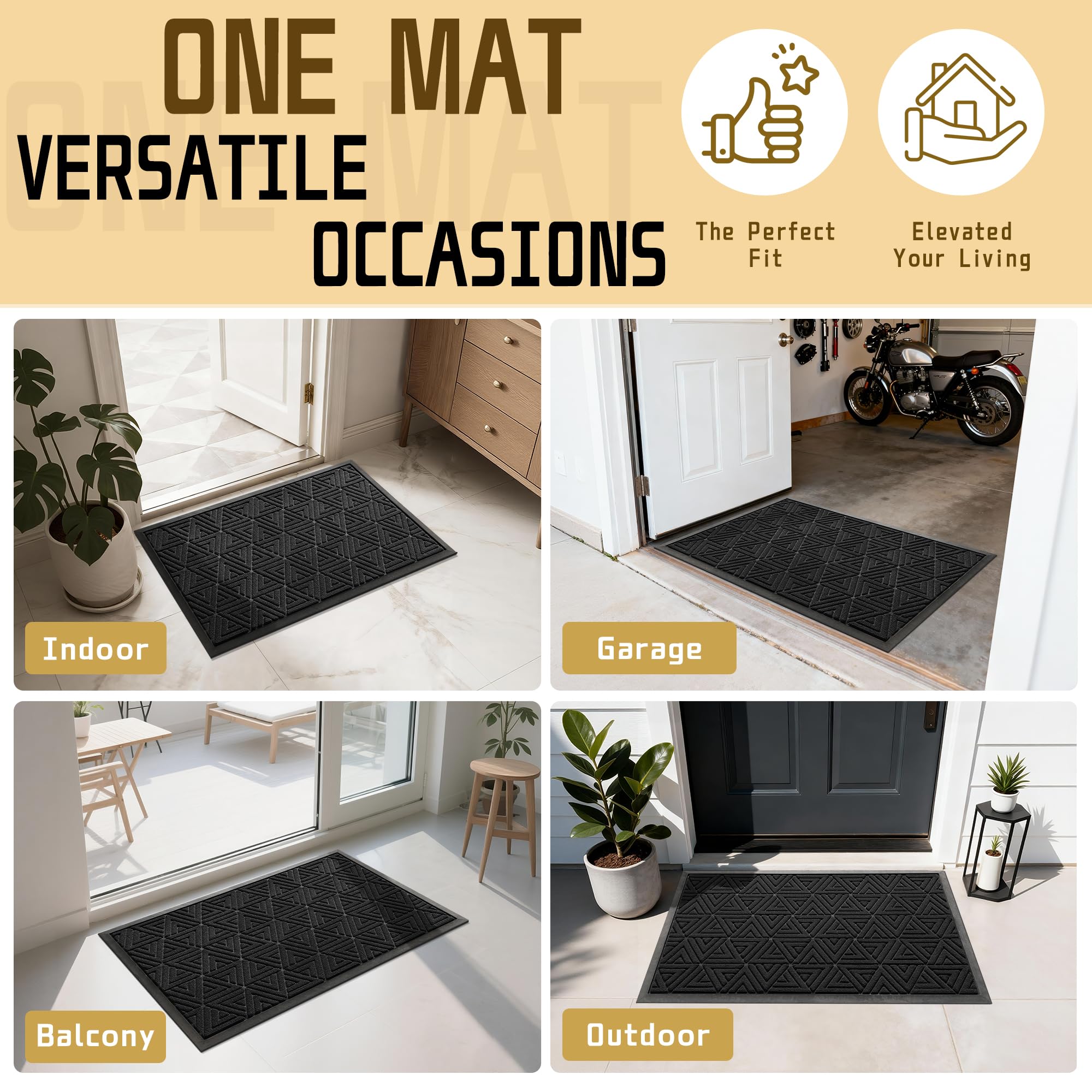 Yimobra mat in a modern home entrance