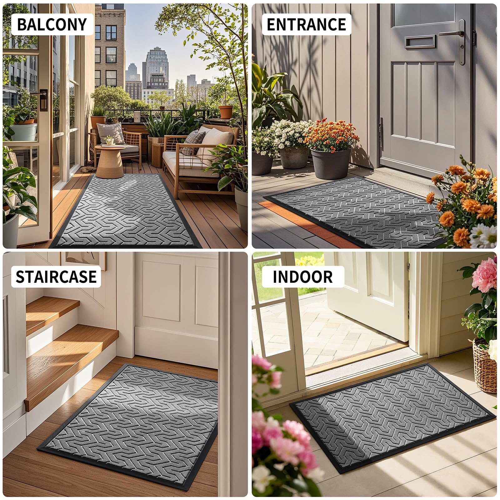 Yimobra mat in use at a patio door