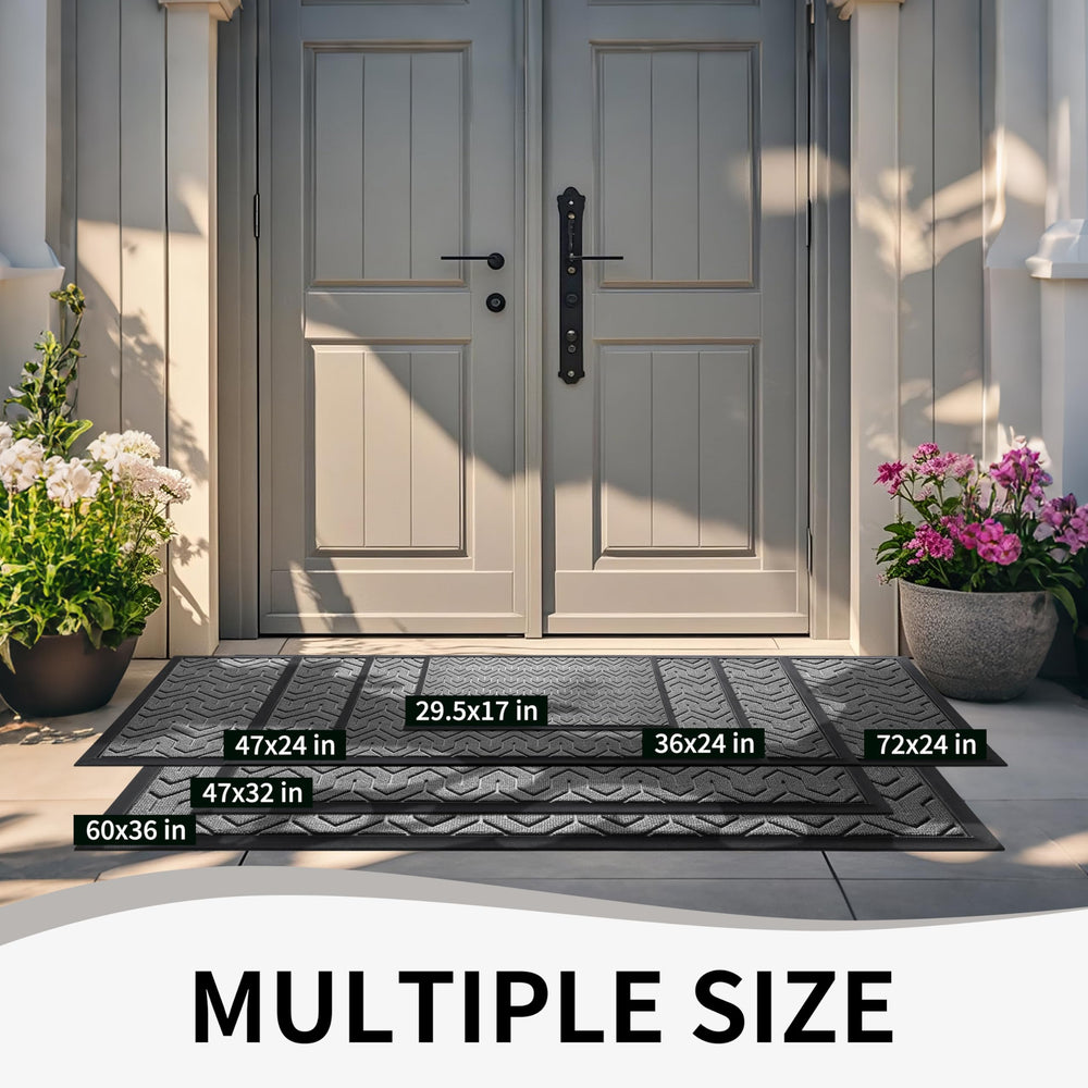 Yimobra mat placed at front door entrance