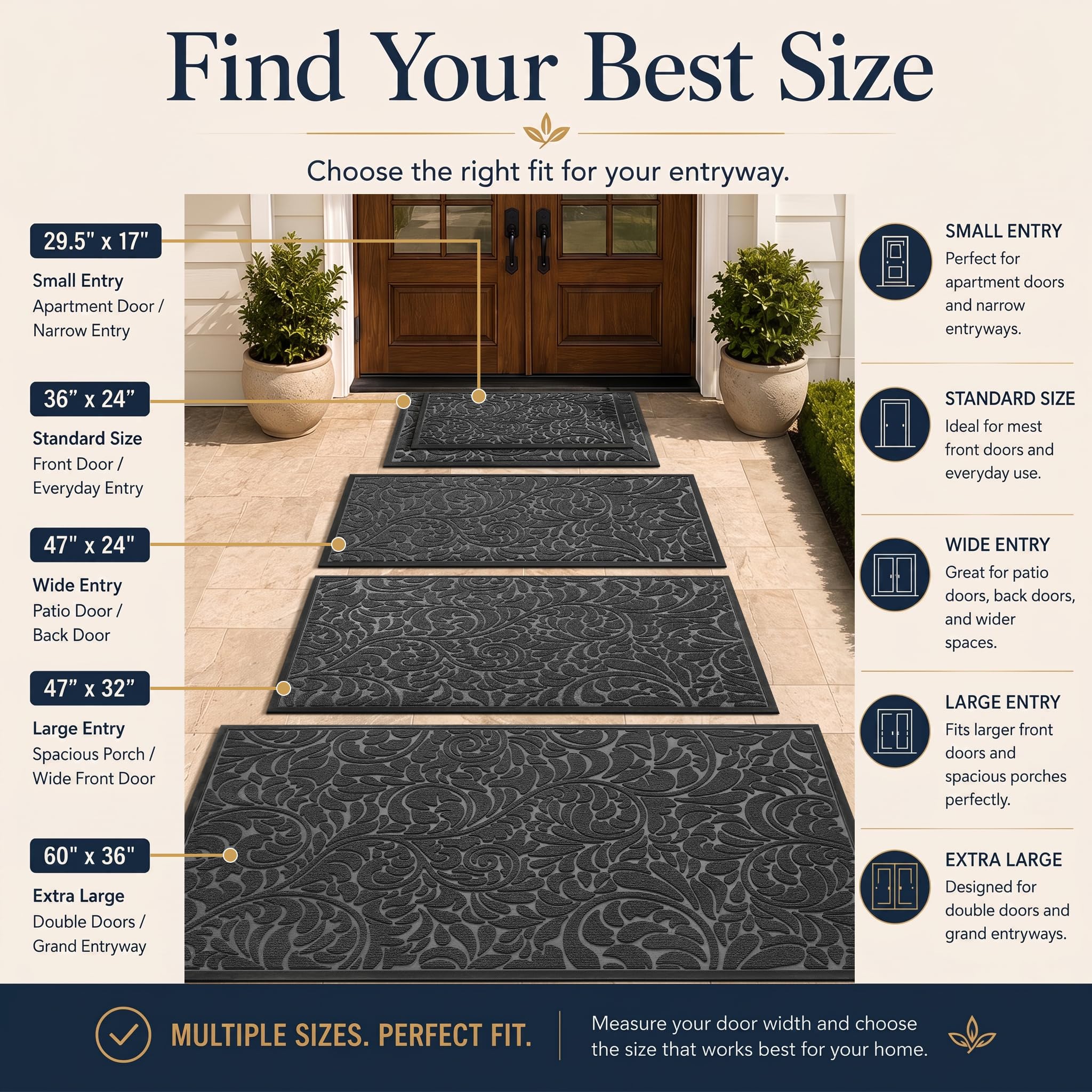 Yimobra outdoor mat demonstrating moisture absorption