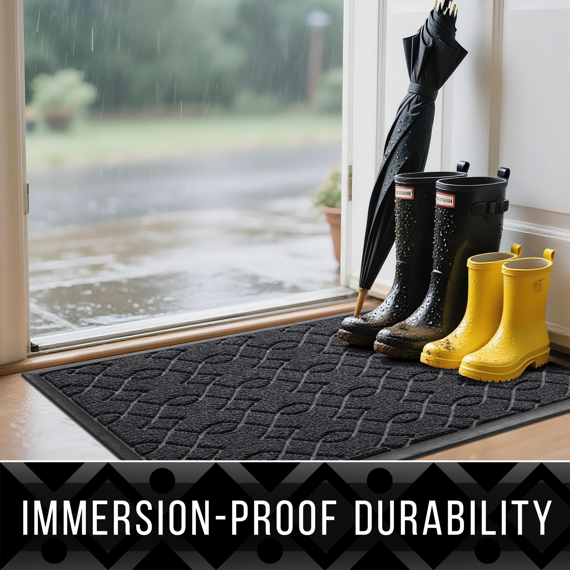 Yimobra Outdoor Mat in outdoor setting at entrance