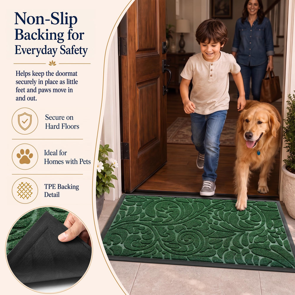 Yimobra outdoor mat rolled up for cleaning
