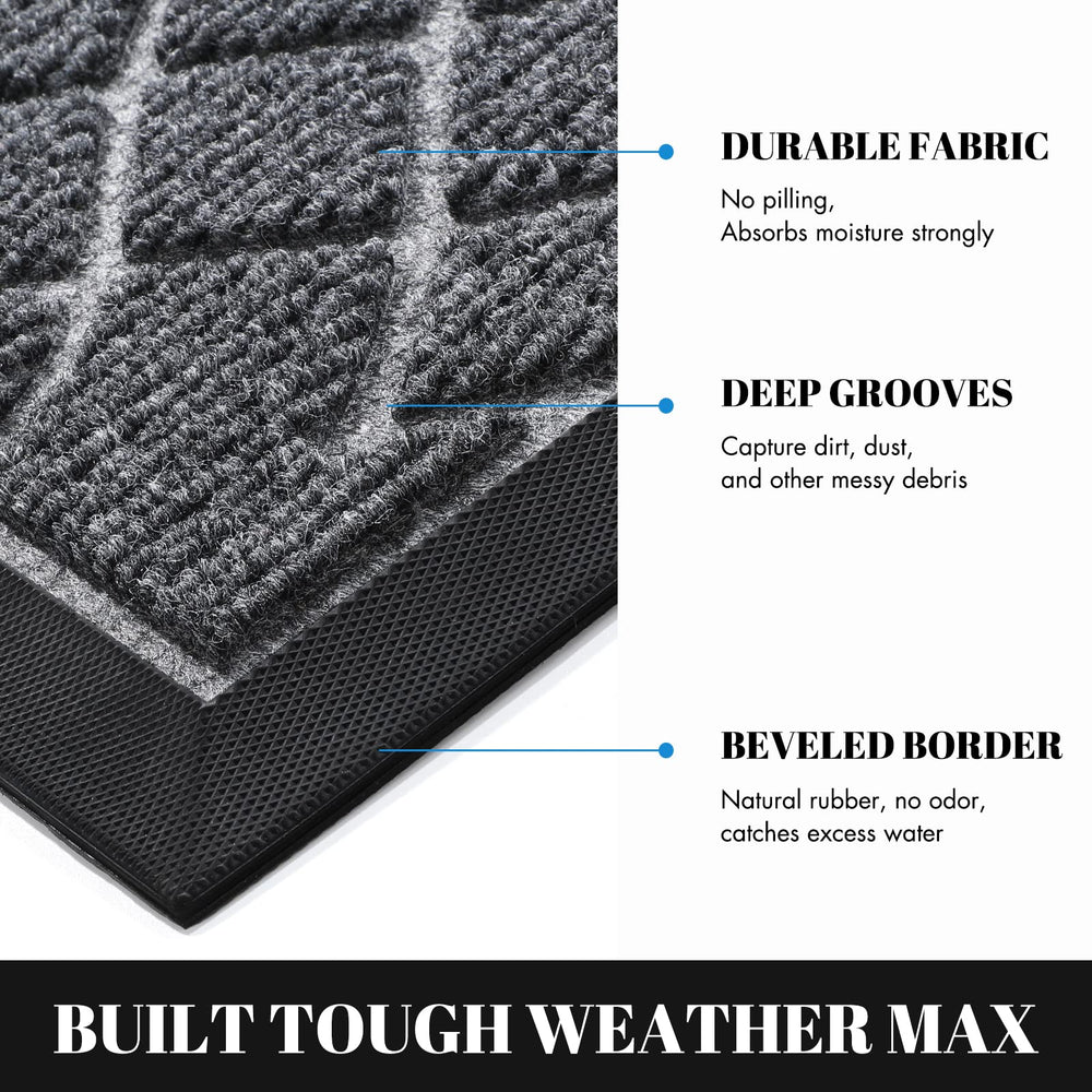 Yimobra Outdoor Mat showing heart striped groove design