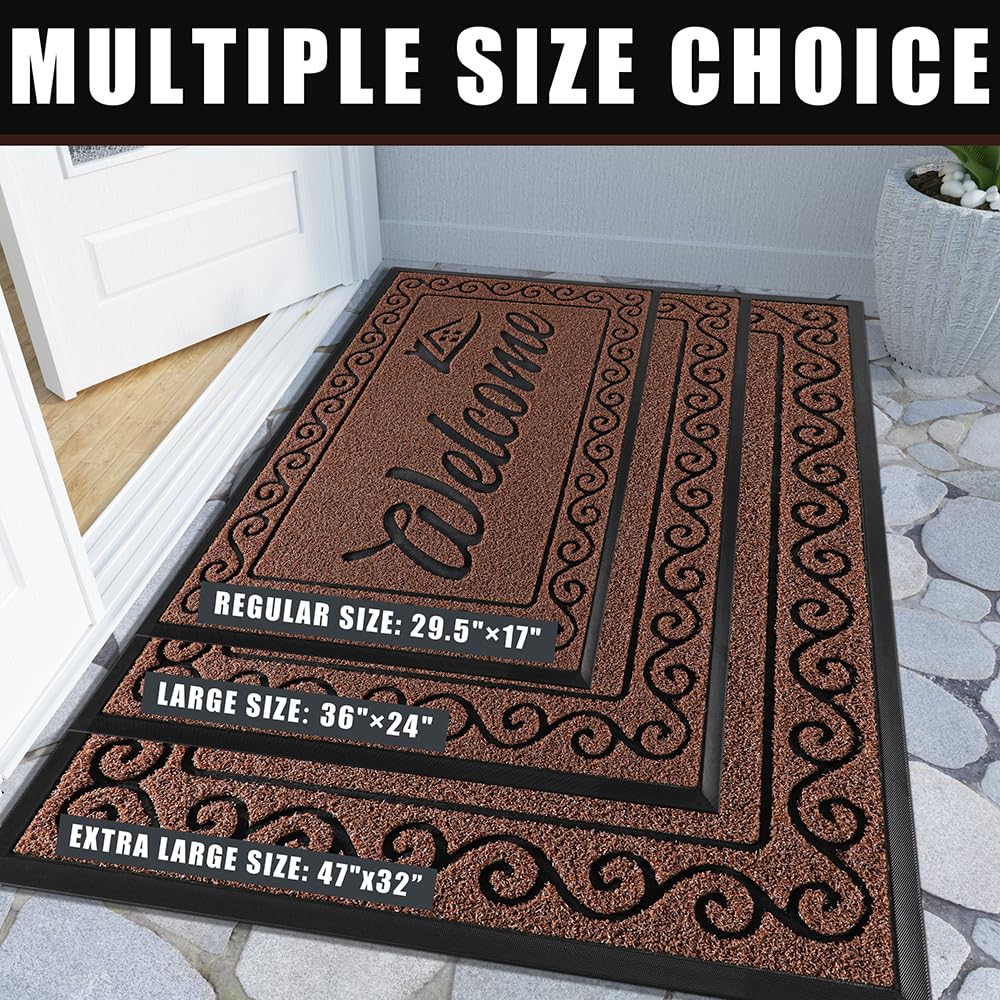 Yimobra Welcome Mat easy cleaning demonstration