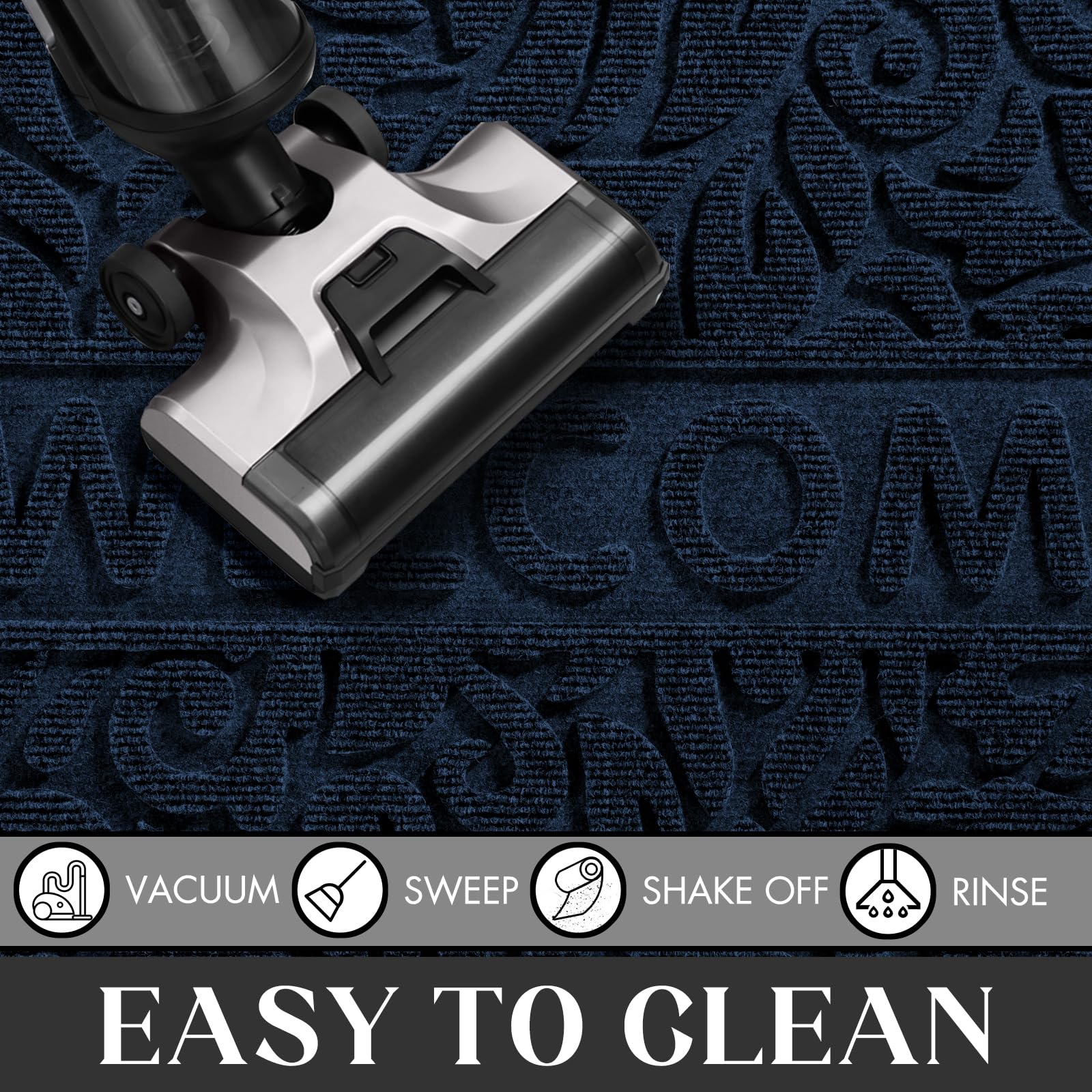 Yimobra welcome mat easy cleaning with a hose