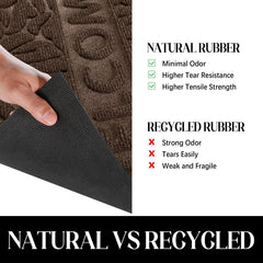 Yimobra Welcome Mat Outdoor in a garden setting