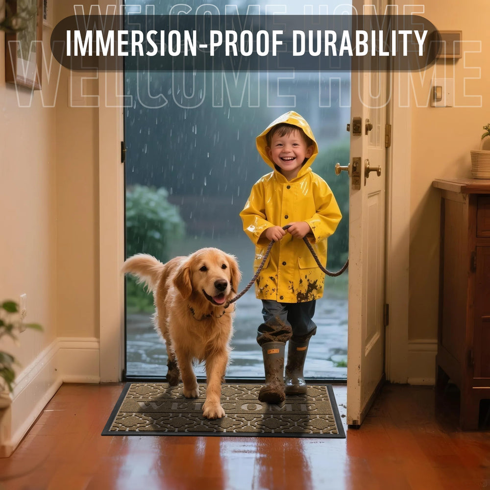 Yimobra Welcome Mat showing rugged edge design