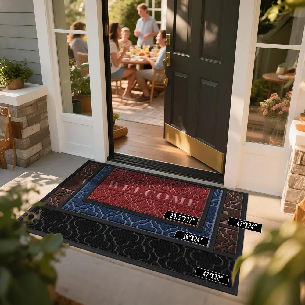 Yimobra Welcome Mat with non-slip rubber backing