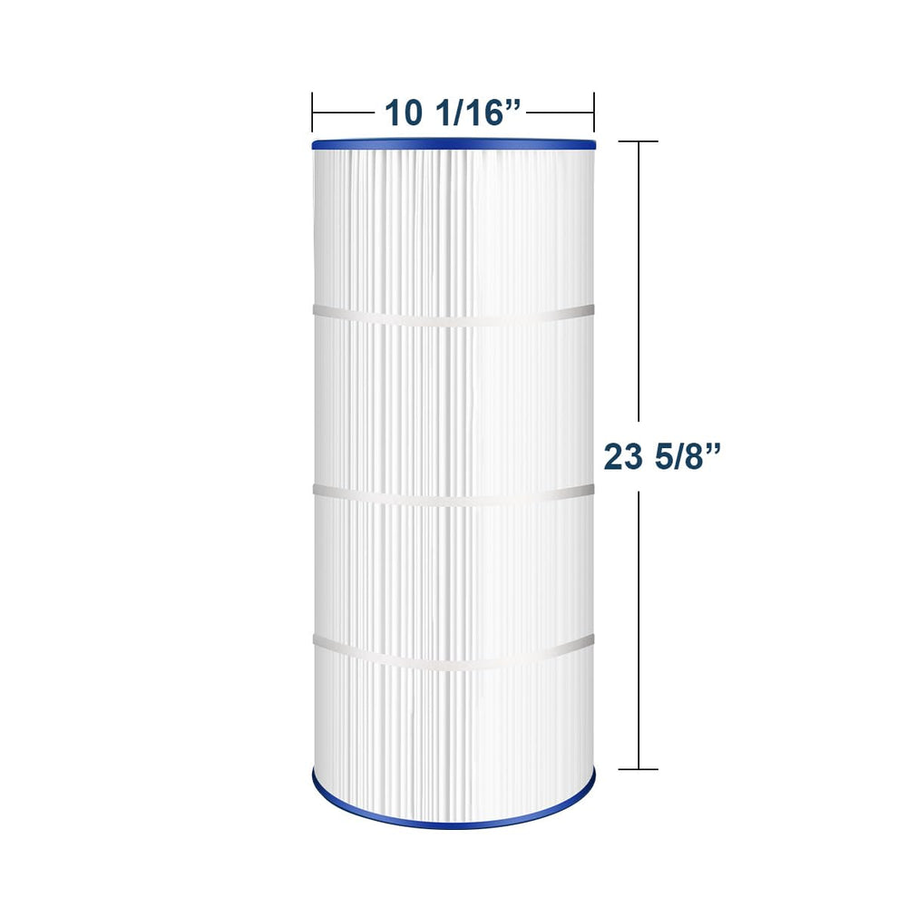 Ying-ti PLF100A Pool Filter side view with specifications