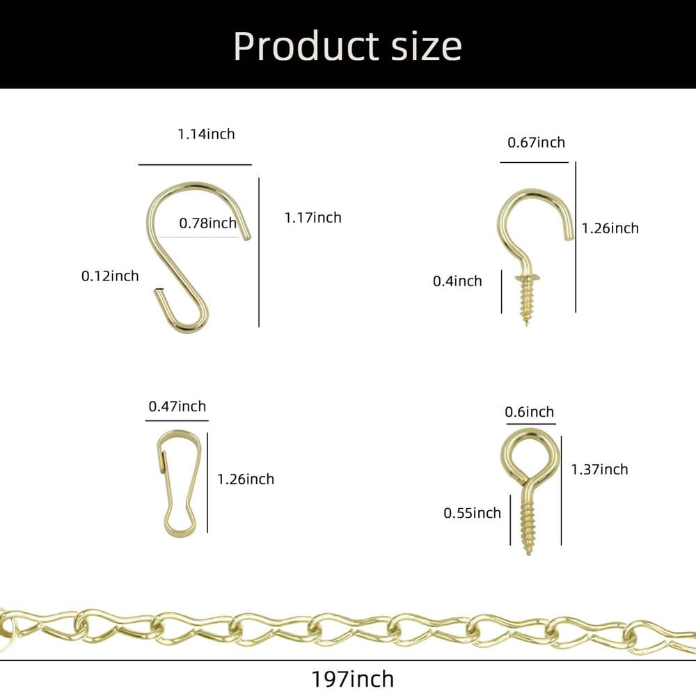 YINGFENG gold chains displayed with bird feeders and pots
