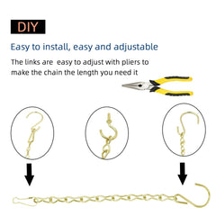 YINGFENG hanging chains kit showing S hooks and clips