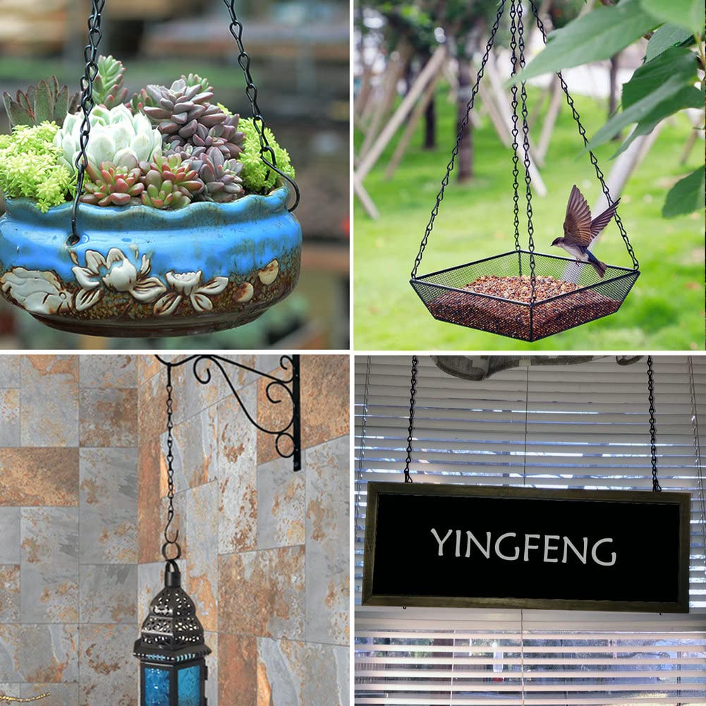 YINGFENG hanging chains set displayed on a garden fence