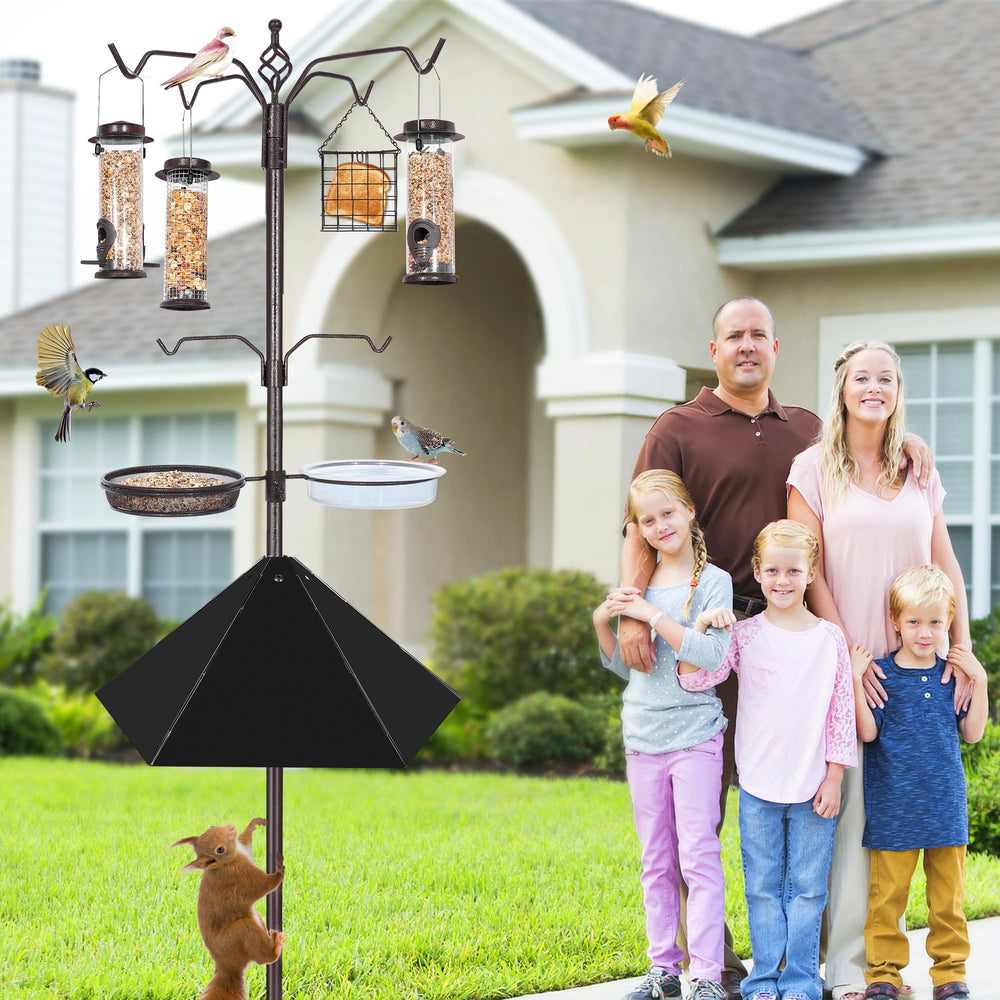 YINGYM Bird Feeding Station with bronze finish and sturdy base