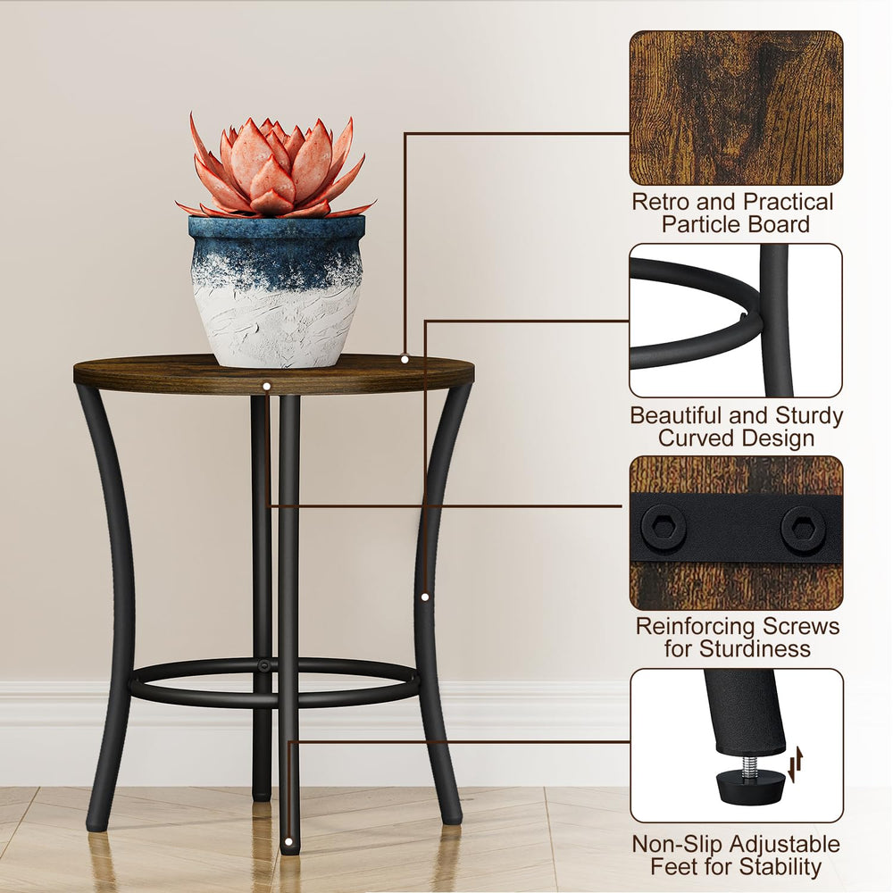 YINMIT Plant Stand placed on a balcony with flowers
