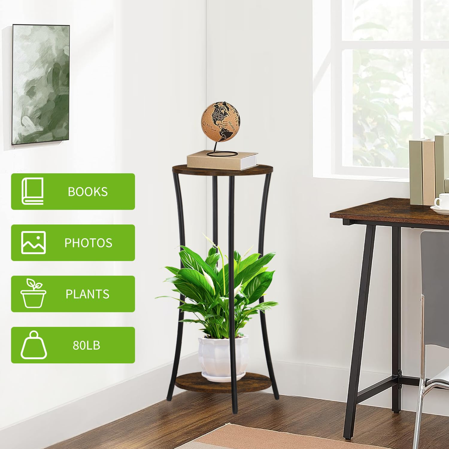 YINMIT Plant Stand with potted plants arranged aesthetically