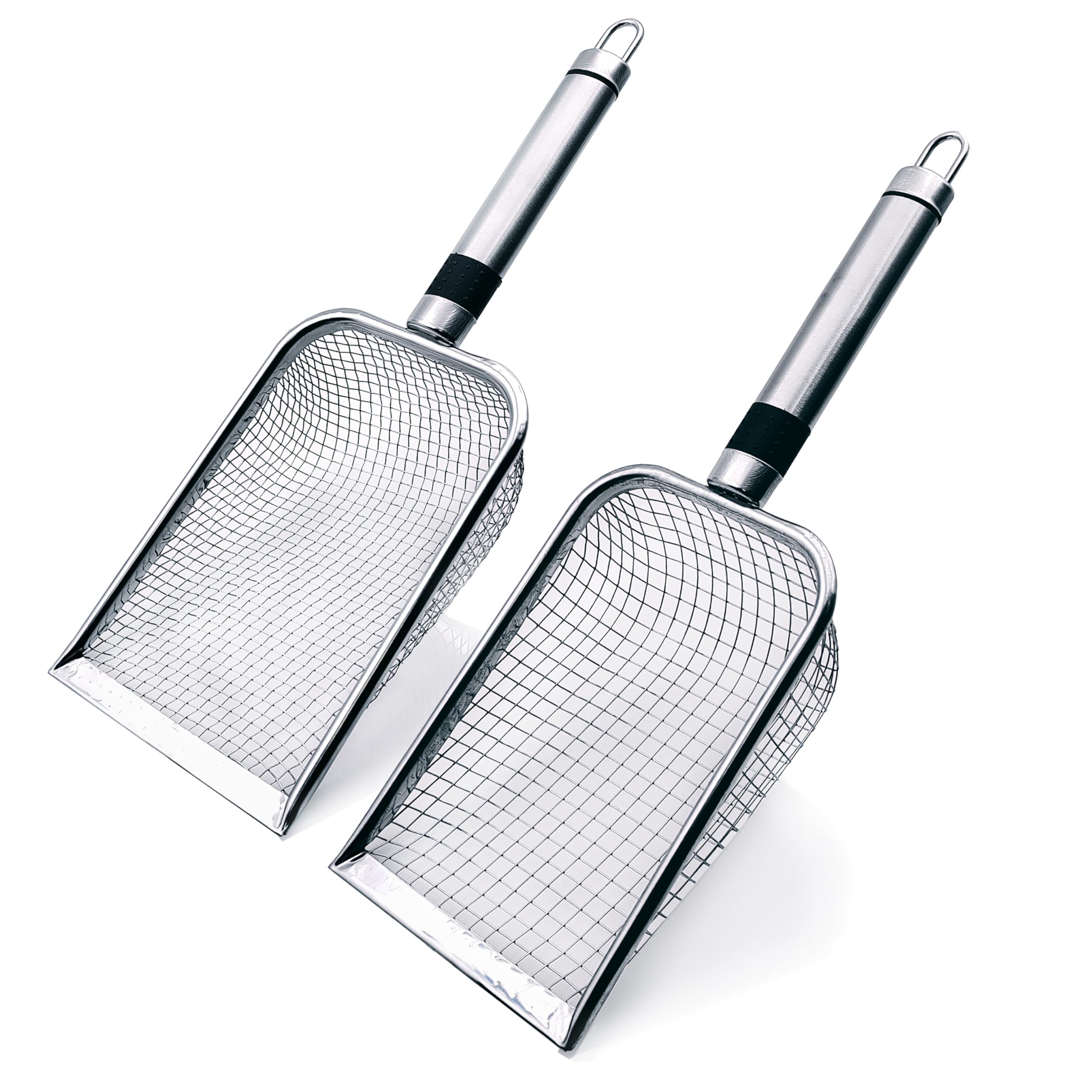 Yiqianhome Soil Sifter front view with stainless steel handle