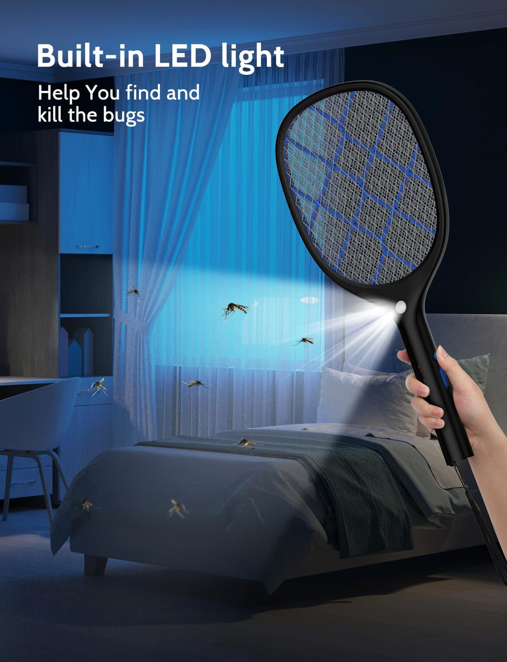 YISSVIC bug zapper showing LED light feature