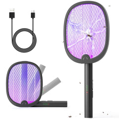 YISSVIC Electric Fly Swatter front view in black