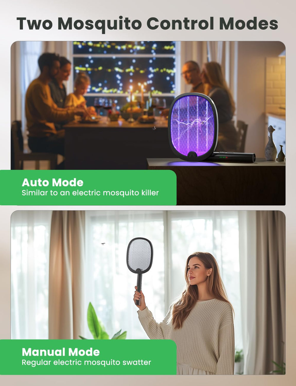 YISSVIC Electric Fly Swatter in action zapping a fly