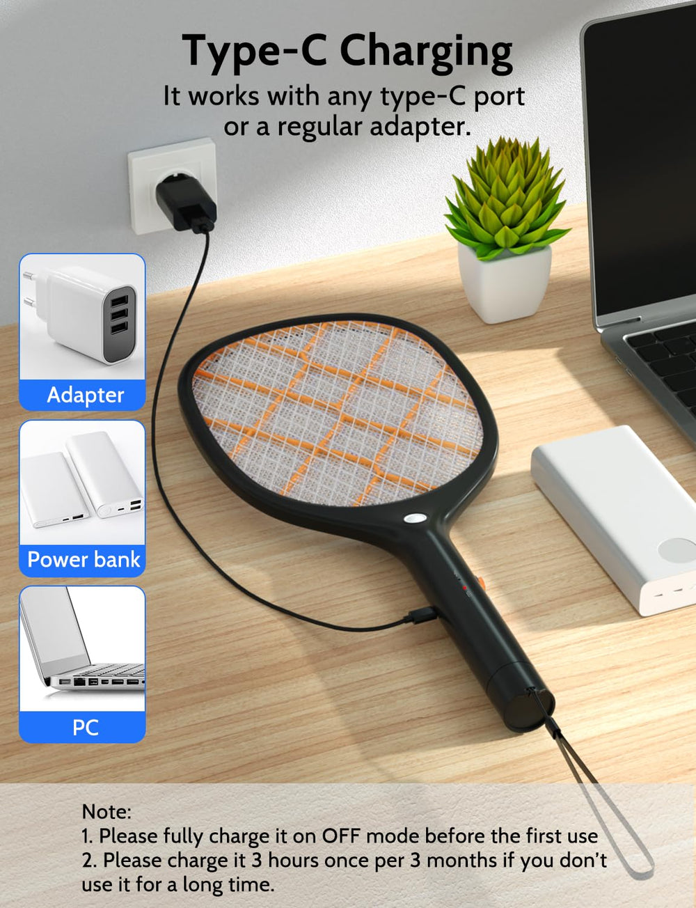 YISSVIC Electric Fly Swatter in outdoor use