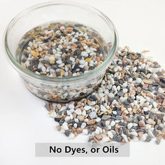 YISZM gravel pebbles used in a succulent pot arrangement