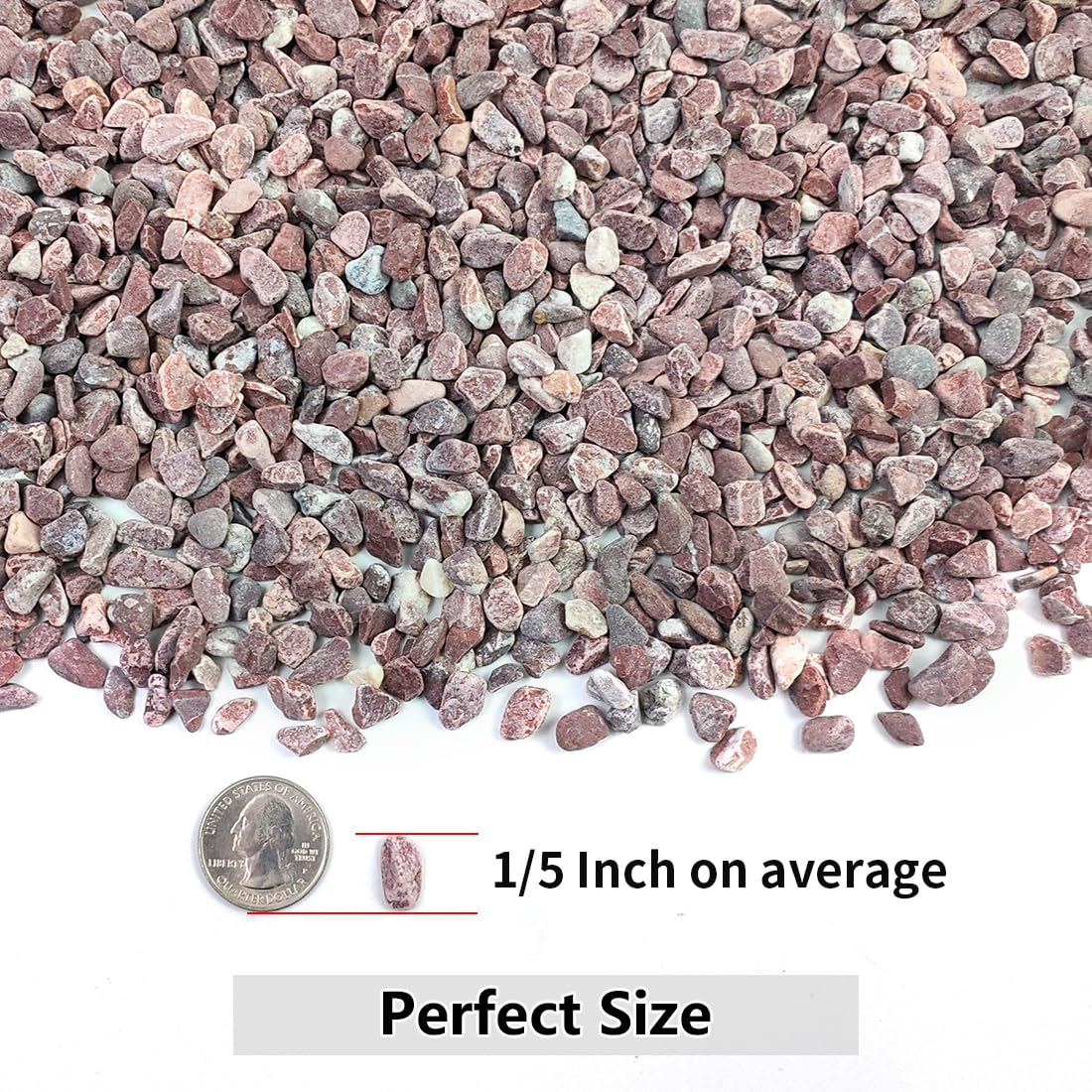 YISZM polished stones in dry state showcasing vibrant red colour