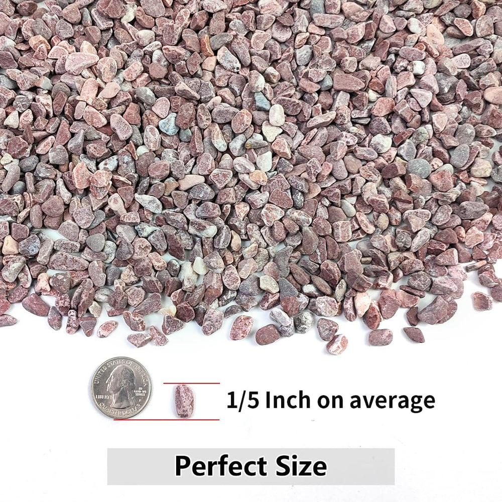 YISZM polished stones in dry state showcasing vibrant red colour