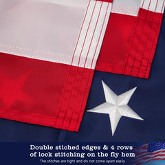 YIYUESQUHF American Flag with brass grommets